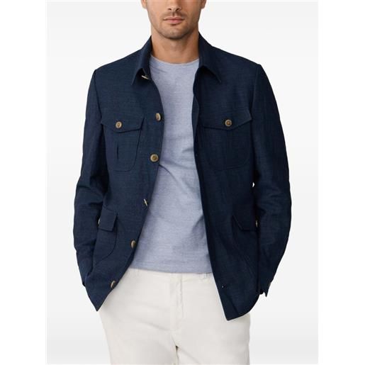 Hackett London giacca mélange - blu