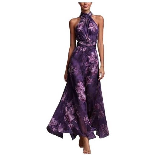 Generico abito da sera da donna - 2026 lungo spalle scoperte da cocktail motivo floreale vestito linea ad a abito in tulle elegante per matrimonio maxi abito da ballo abito da ballo abito da ballo da donna
