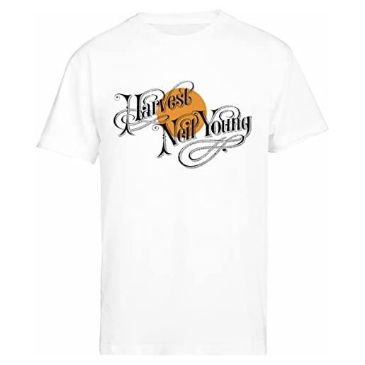 Jinbetee typography art - young t-shirt bianca da uomo a maniche corte