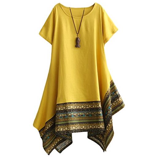 Minibee ethnic dress maxi abiti casual abiti lunghi donna