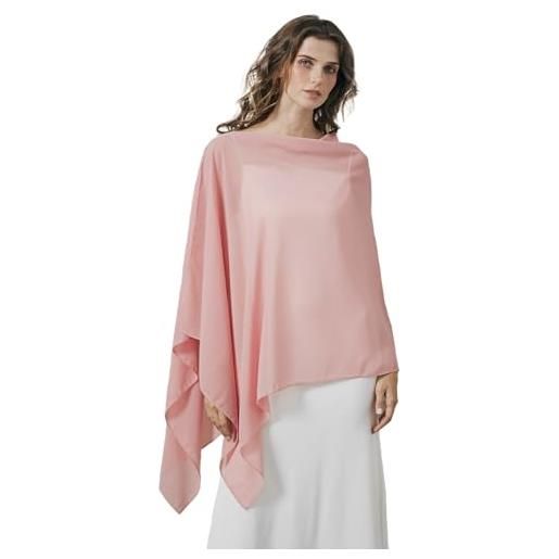 BEAUTELICATE scialle elegante donna poncho coprispalle chiffon stola cape estivo per sposa damigella cerimonia matrimonio abito