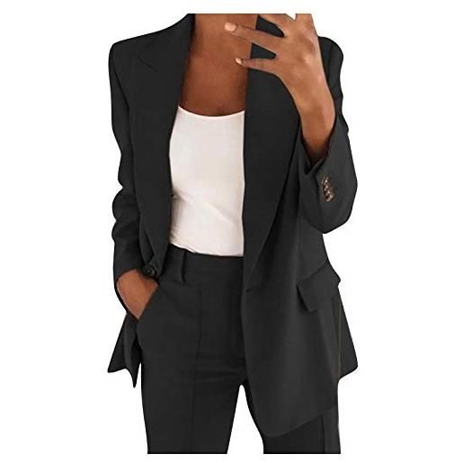 Kobilee completo donna elegante tailleur blazer completa completo tailleur pantaloni e giacca taglie forti da cerimonia tailleur pantalone estivo curvy ufficio e lavoro tuta due pezzi