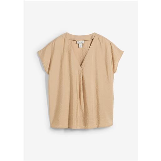 bonprix tunica in misto viscosa fluido-beige