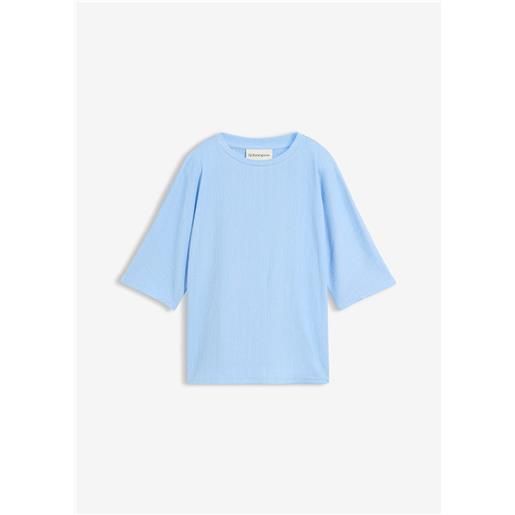 bonprix maglia in materiale operato-blu