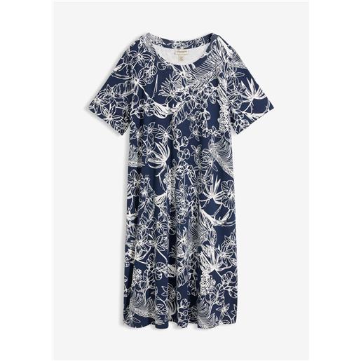 bonprix abito in maglina con tasche-blu