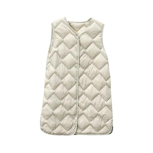 Peuignao gilet piumino donna leggero lungo gilet imbottito donna invernale gilet trapuntato donna giubbotto giacchetto smanicato donna giacche piumini senza maniche ultralight donna gilet imbottiti donna