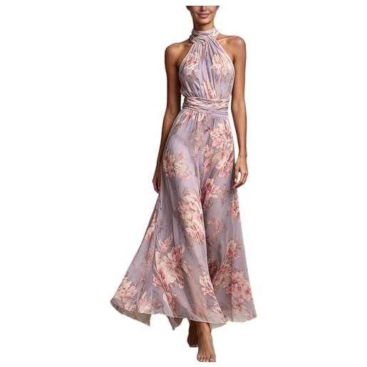 Generico abito da sera da donna - 2026 lungo spalle scoperte da cocktail motivo floreale vestito linea ad a abito in tulle elegante per matrimonio maxi abito da ballo abito da ballo abito da ballo da donna