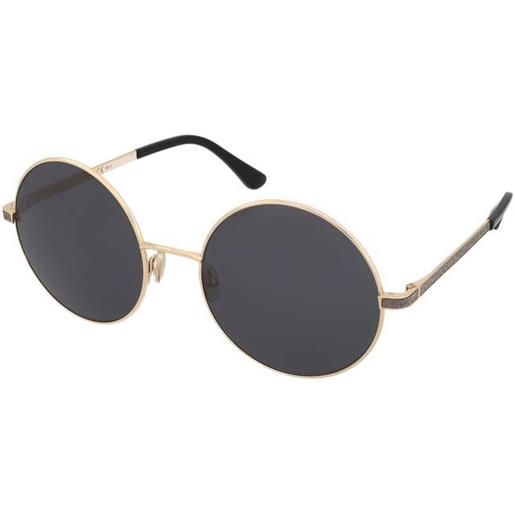 Jimmy Choo oriane/s rhl/ir | occhiali da sole graduati o non graduati | metallo | tondi | oro | adrialenti