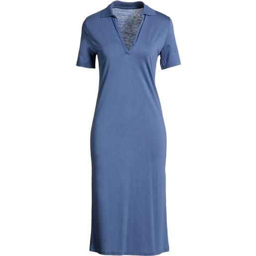 MAJESTIC FILATURES - vestito estivo - blu navy