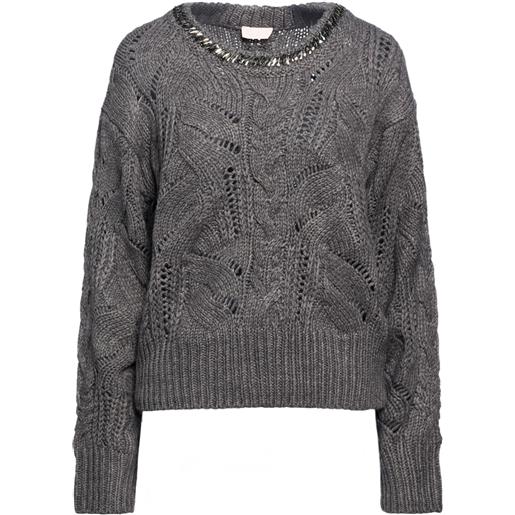 LIU -JO - pullover - grigio chiaro