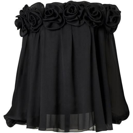 Carolina Herrera top con spalle scoperte - nero