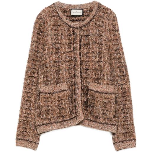 Bruno Manetti cardigan bouclé - toni neutri