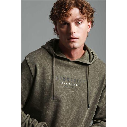 ClaytonItalia felpa con cappuccio effetto marmorizzato" - uomo