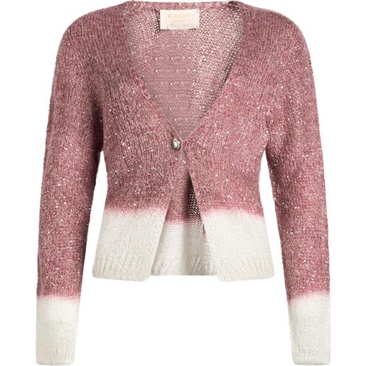 KAOS JEANS - cardigan - rosa antico