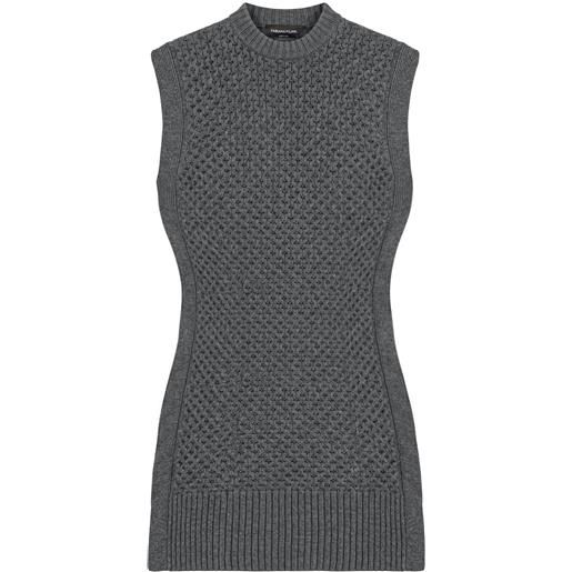 FABIANA FILIPPI - maglia gilet - grigio