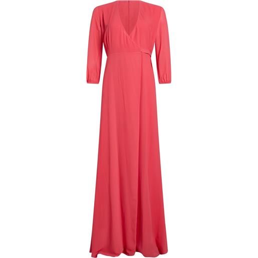PATRIZIA PEPE - vestito a portafoglio - corallo