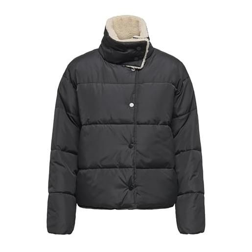 ONLY onlolive puffer jacket otw piumino, nero, l donna
