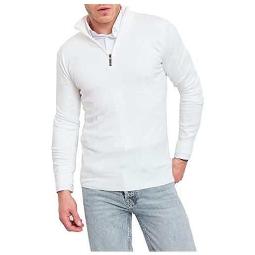 Subliminal Mode - gilet cardigan da uomo a maniche lunghe in maglia leggera ideale su camicia con bottone bx888, s