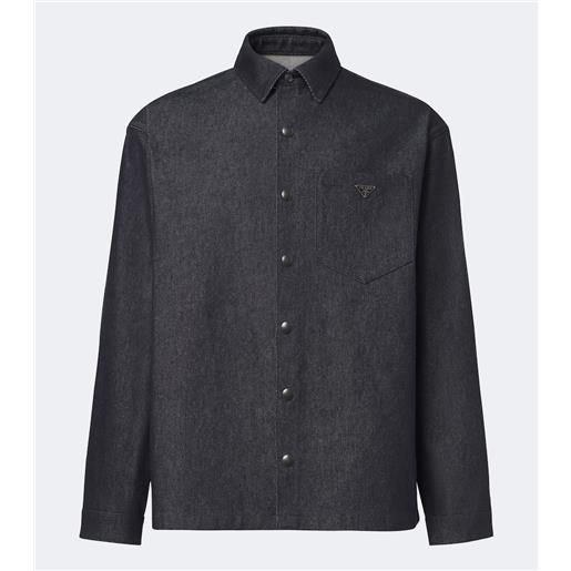 Prada camicia in chambray di cotone