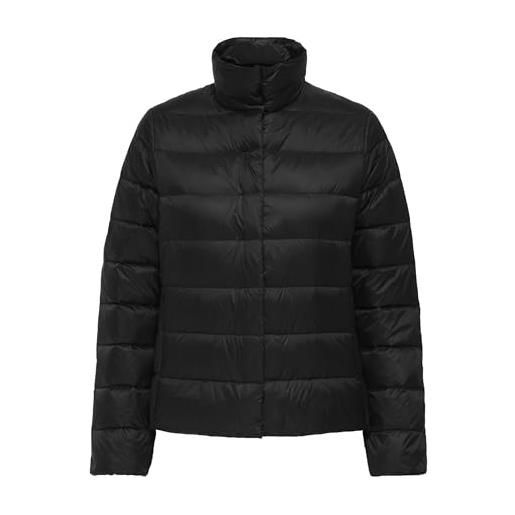 ONLY quilted down jacket onlruby-giacca trapuntata otw, nero, l donna