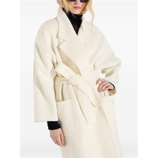 Elisabetta Franchi cappotto in lana a doppio strato - toni neutri
