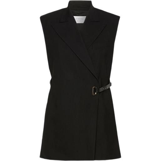 Sportmax blazer smanicato - nero