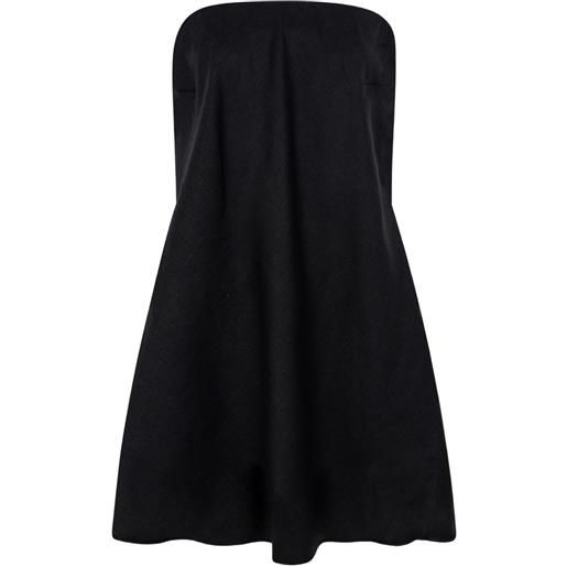 CAYET abito corto demi svasato - nero