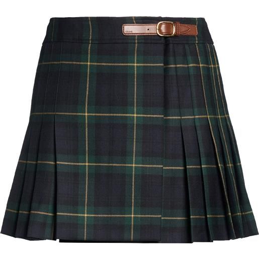 CELINE - minigonna - verde scuro