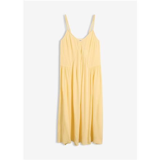 bonprix abito midi in viscosa operata leggera-giallo