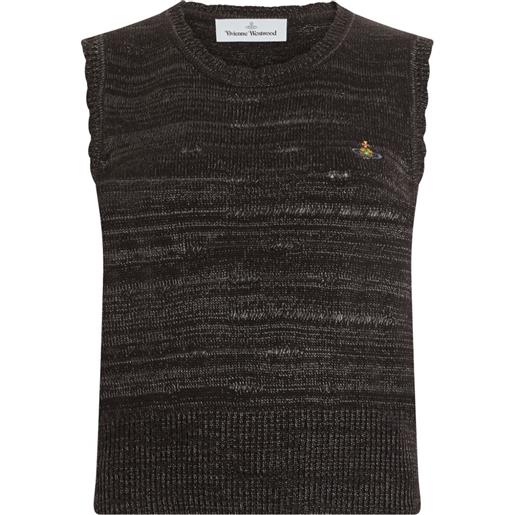 Vivienne Westwood gilet con effetto vissuto - nero