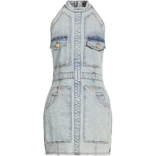 BALMAIN - tubino - blu