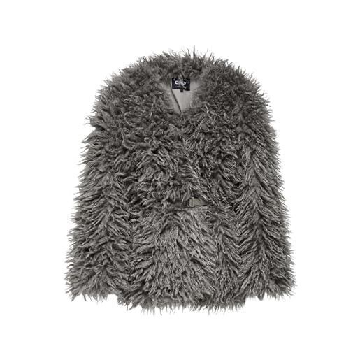 ONLY onlbarcelona life belt fur coat otw, satellite, x_s donna