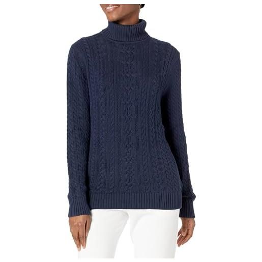 Amazon Essentials donna maglione a collo alto intrecciato con screziatura (taglie forti disponibili)