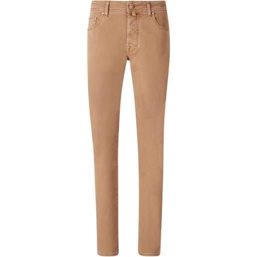 Jacob Cohën jeans slim bard con applicazione - marrone