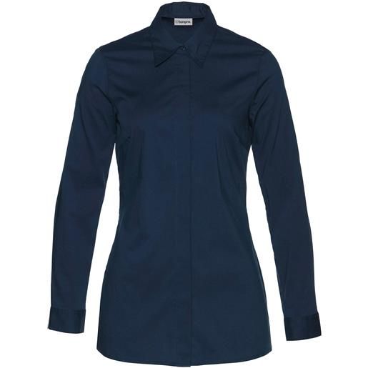 bonprix camicetta elasticizzata lunga-blu