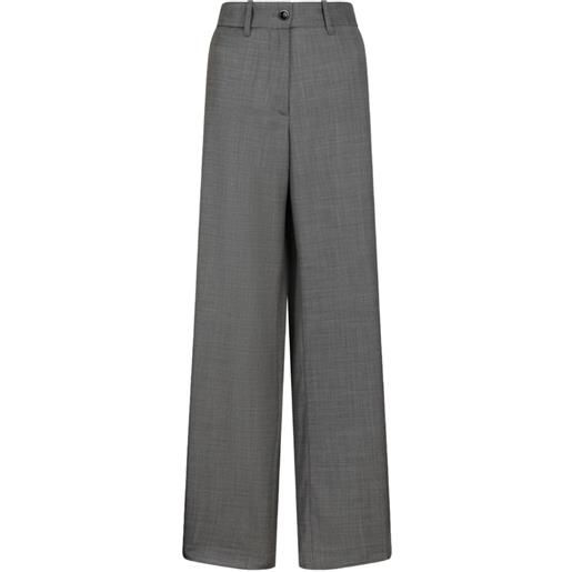 Nine In The Morning pantaloni fiamma con bottoni - grigio