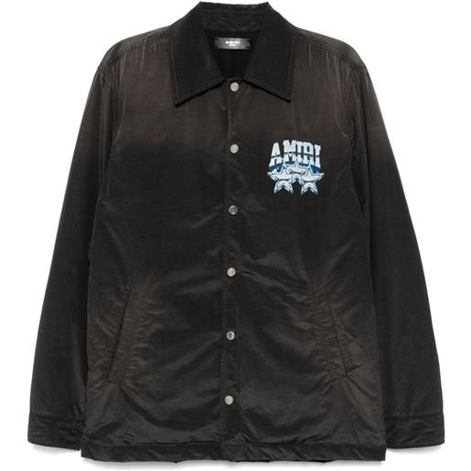AMIRI giacca-camicia con stampa - nero