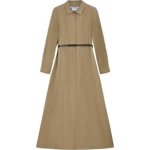 Max Mara abito a maniche lunghe con cintura - toni neutri