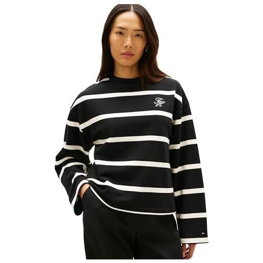 Tommy Hilfiger th script mdrn terry swtshrt ww0ww48431 felpa pullover donna (pacco da 1)
