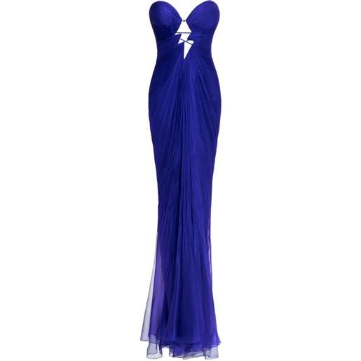 Maria Lucia Hohan abito lungo verity con dettaglio cut-out - blu