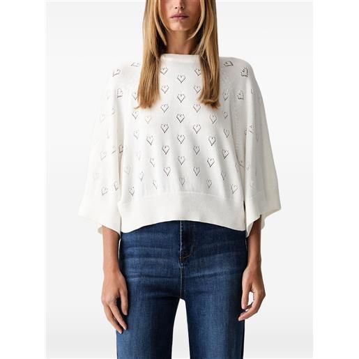TWINSET maglione con maniche raglan - bianco