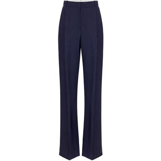 Elisabetta Franchi pantaloni gessati - blu