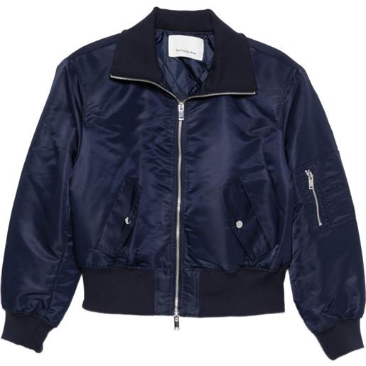 The Frankie Shop bomber storm con zip - blu