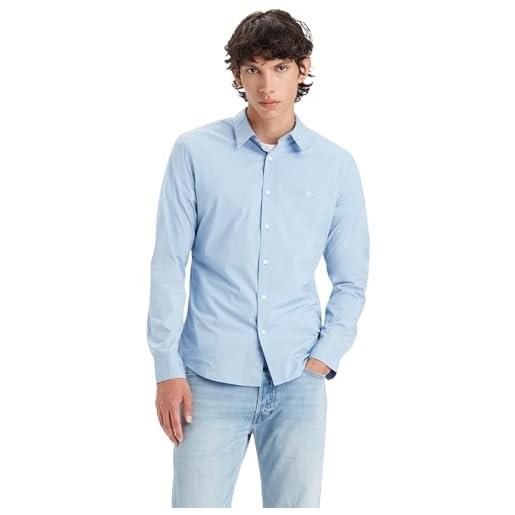 Levi's long-sleeve battery housemark slim, uomo, soft chambray blue, s