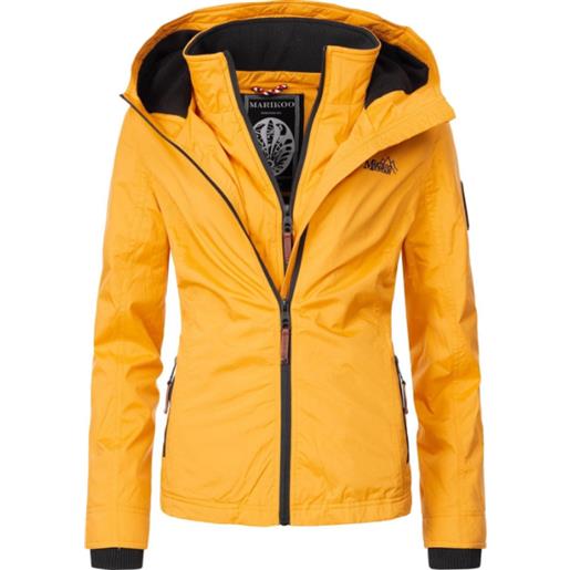 Marikoo erdbeere giacca mezza stagione da donna con cappuccio, giallo, 
