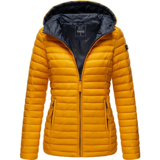 Marikoo asraa giacca mezza stagione da donna con cappuccio, giallo, 