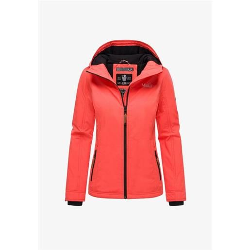 Marikoo brombeere giacca mezza stagione da donna con cappuccio, coral pink, 