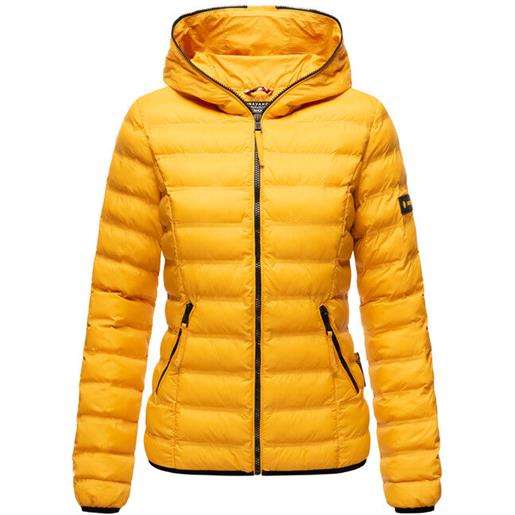 Navahoo neevia giacca mezza stagione da donna con cappuccio, giallo, 