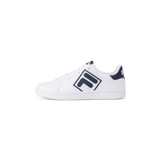 Fila sneaker da uomo con logo courtbay, white Fila navy, 40 eu