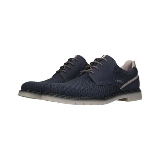 Bugatti uomo - derbies, oxford & mönchsschuhe -331-aw201, blu scuro/blu scuro, 42